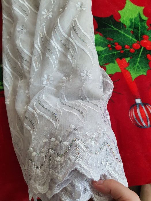Perdea cu broderie si paiete 7.25 (3m) x 1.84m inaltime