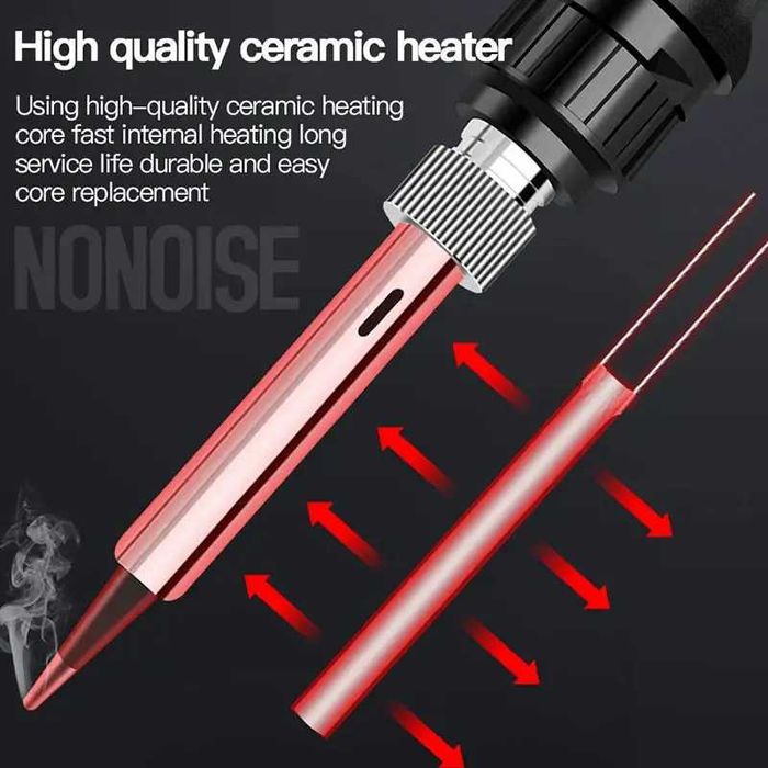 Поялник AIDA A-096, човка 900M, LCD екран, регулиране с бутон