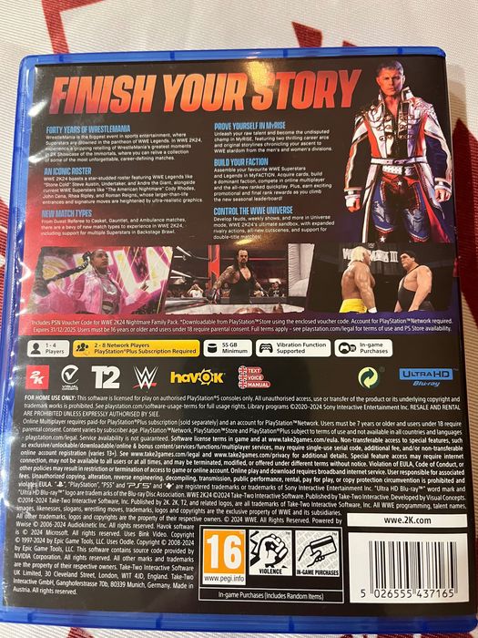 WWE 2024 Игра за PS5