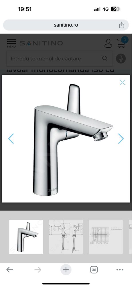 Hansgrohe Talis E - Baterie lavoar monocomandă