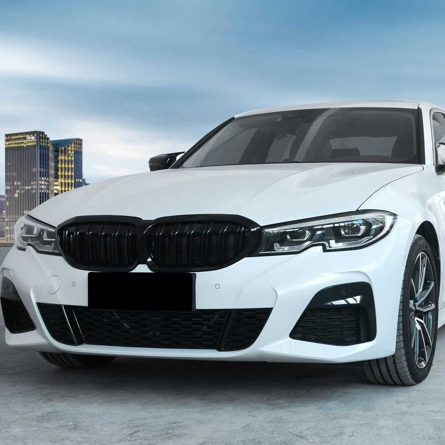 Решетки Бъбреци BMW БМВ 3 серия G20 G21 Двойни Черен Гланц