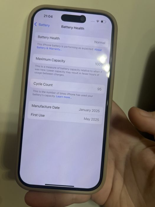 iPhone 16 Pro 128GB Dessert Titanium Перфектен 100% Battery Health