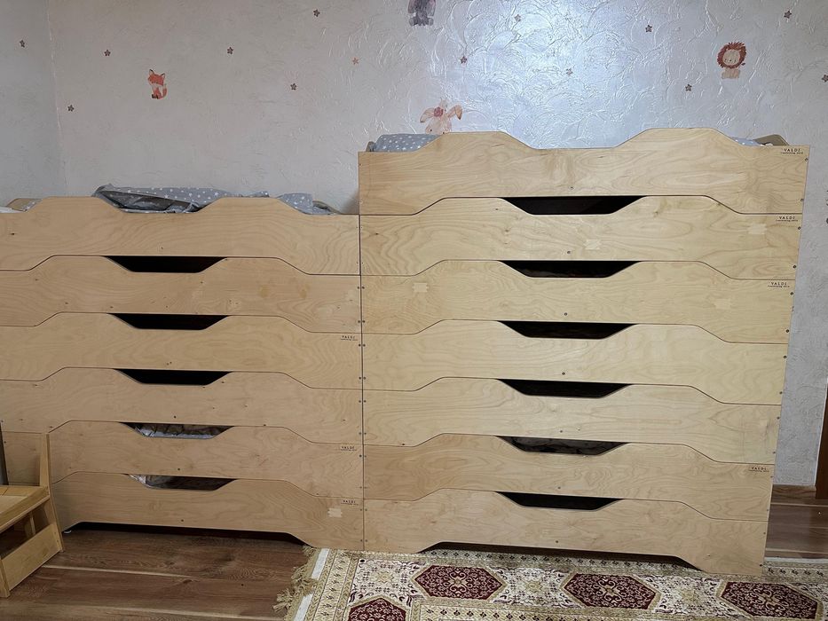 Штабилируемая эко кровать для садика