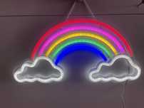 Semn neon curcubeu rainbow