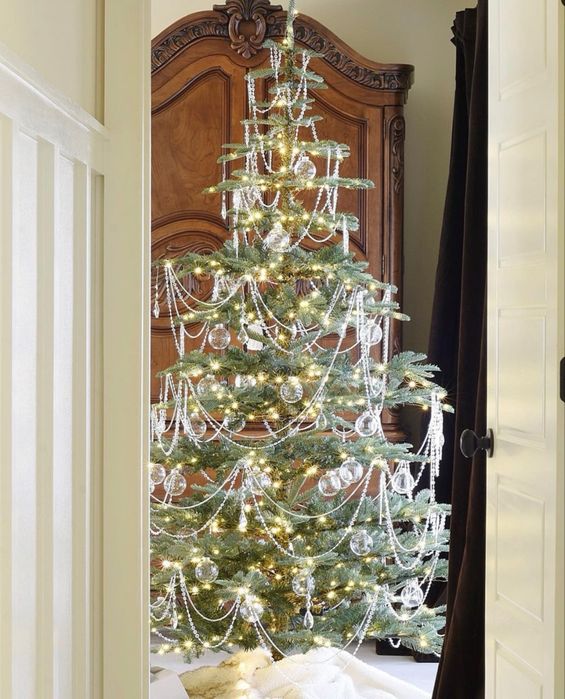 Бусы для декора новый год