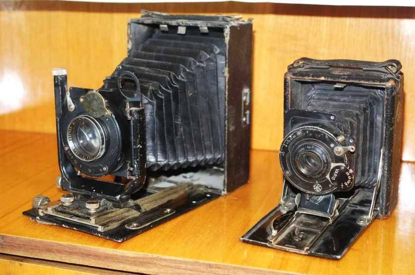 Два старых фотоаппарата Фотокор 1934 г и Ihagee 1918-23 гг