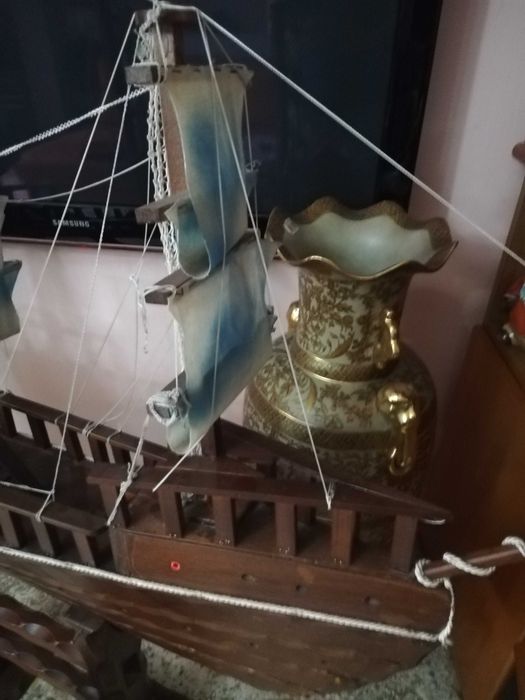 макет на голям дървен кораб-Италия
