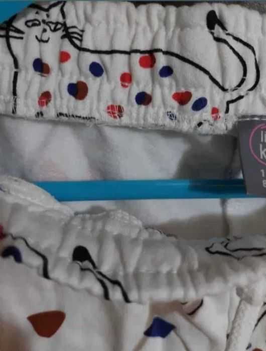 Pantalon imprimeu pisici cu căptușeală fete 134