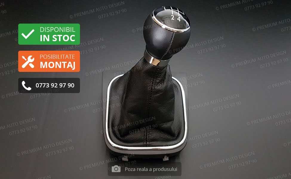 Schimbator viteze PIELE NATURALA - Golf 5 6, Jetta, Eos, Scirocco