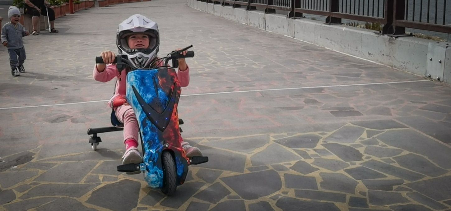 Tricicleta electrica drift pentru copii, Trike, folosita foarte putin