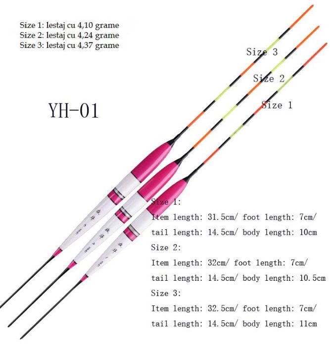 Pluta lumina LED pescuit noapte, fibra optica multicolor