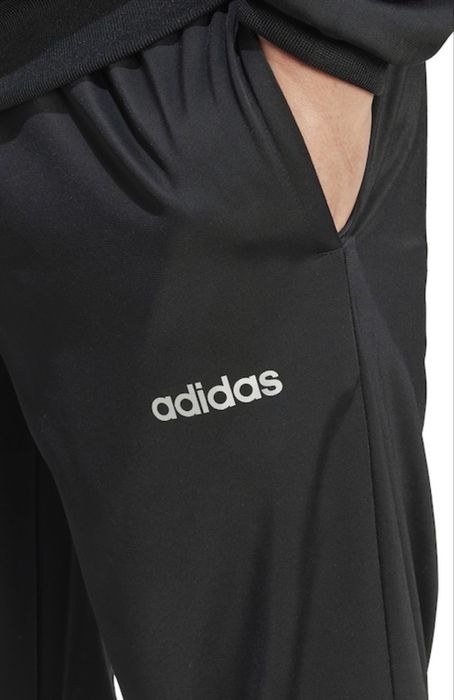 adidas Sportswear, Спортен екип с висока яка, Черен, Сив, ХЛ