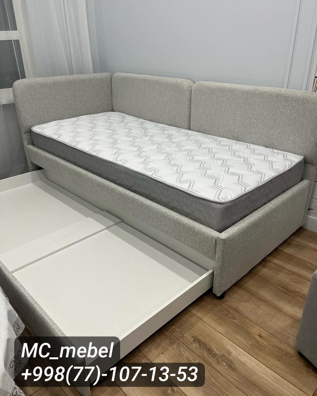 Детская мягкая угловая кровать