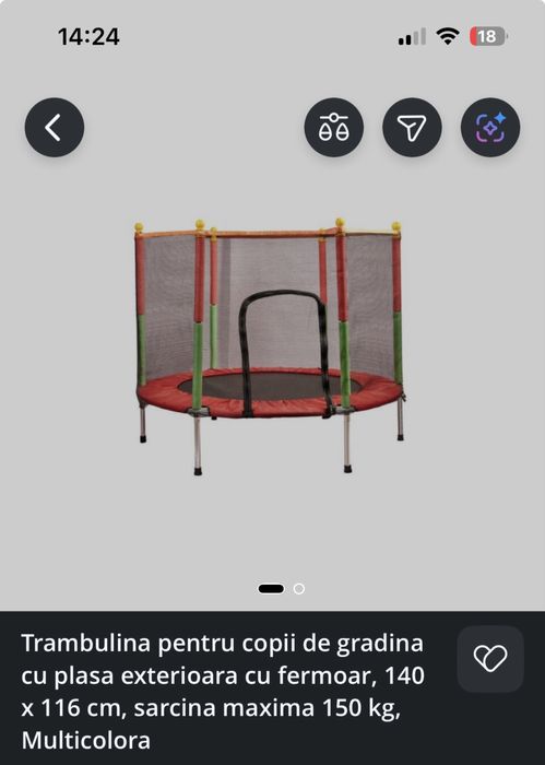 Trambulina Copii Interior/Exterior