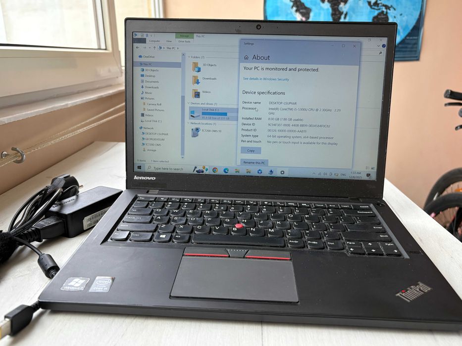 Лаптоп Lenovo L450 i5-5300U 8GB 256GB HD 14"