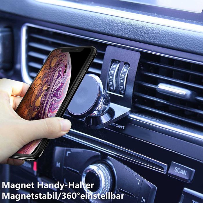 Suport auto magnetic telefon 360 grade pentru Audi Q5 SQ5 8R si A3 8V