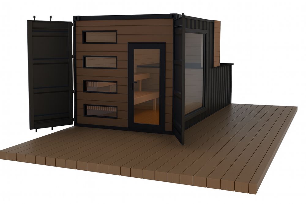Saunapod&Plunge - SPA modular - piscina si sauna din container maritim