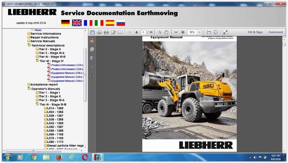 Liebherr Lidos parts catalog & service 2020