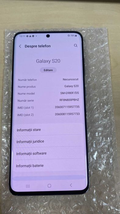 Samsung Galaxy S20 128GB Grey ID-jjm372
