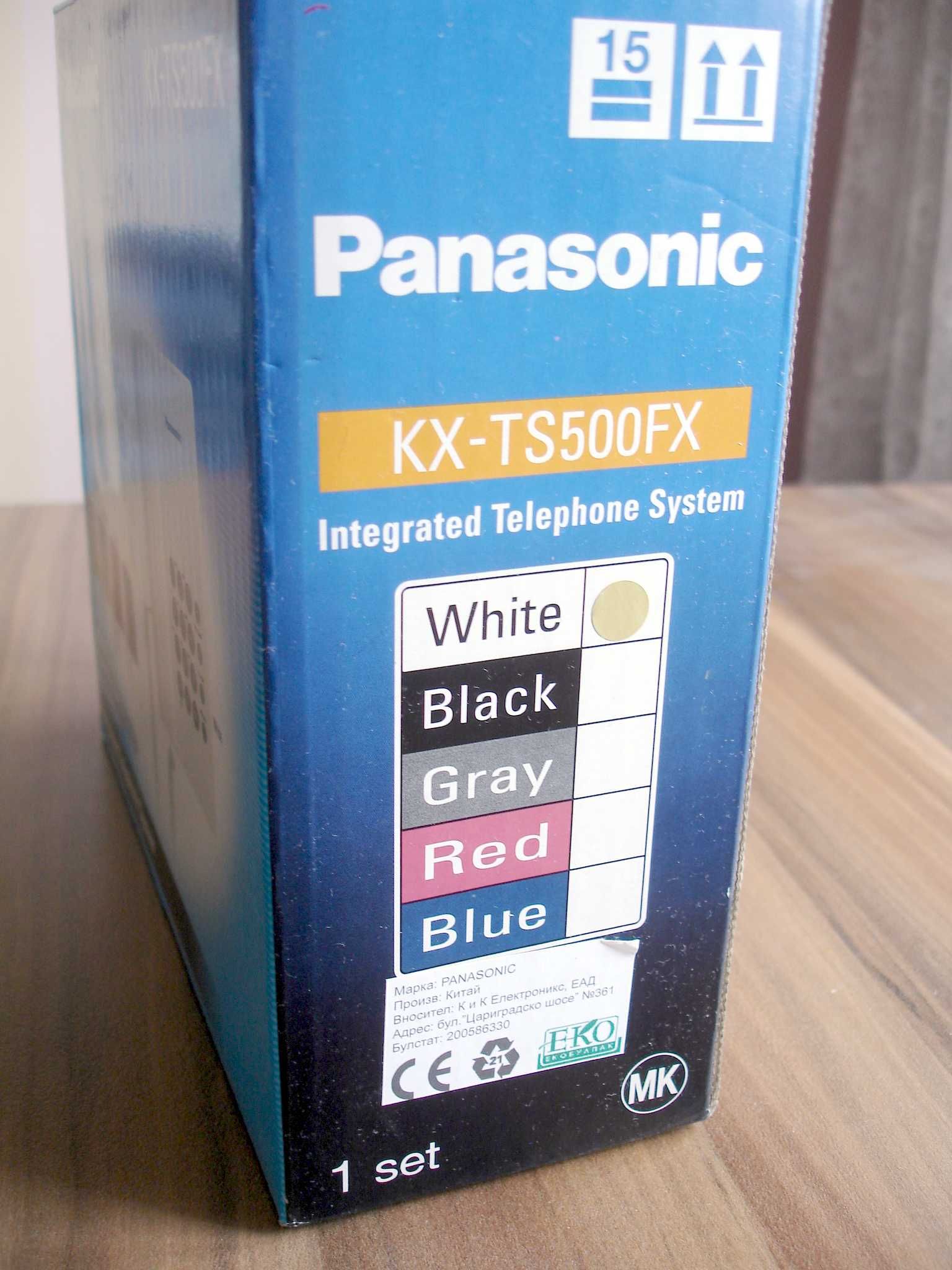 Panasonic KX-TS500FX - нов стационарен телефон, бял