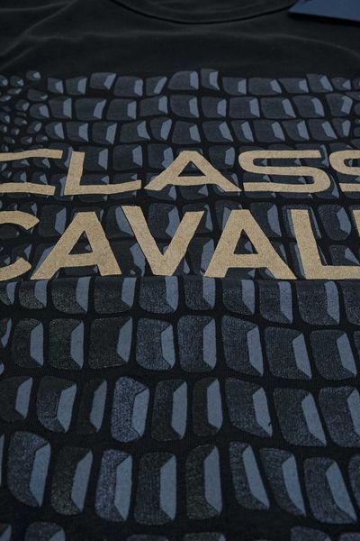 ПРОМО Roberto Cavalli Class S,М,L размер-Оригинална черна тениска