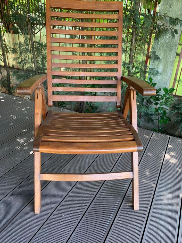 scaun lemn pentru terasa