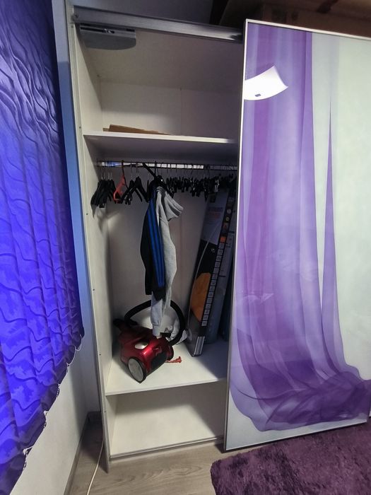 Dormitor complet – Pat 170x205 + Dulap 200x220 – Stare foarte bună