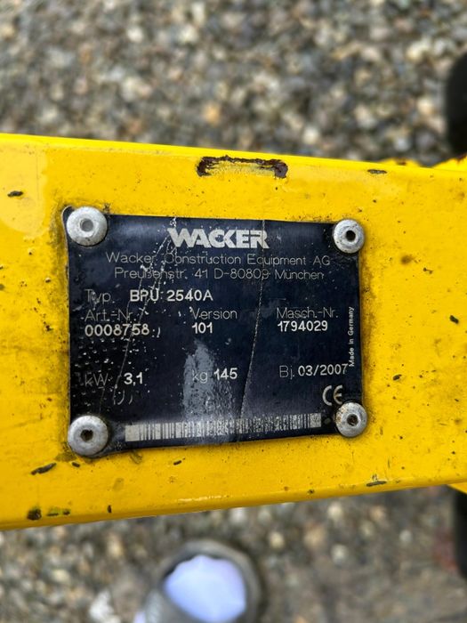 Placa compactoare wacker neuson 145 de kg