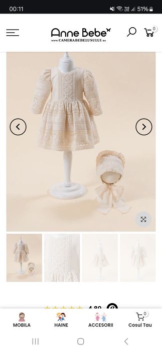 Trusou complet botez Anne Bebe