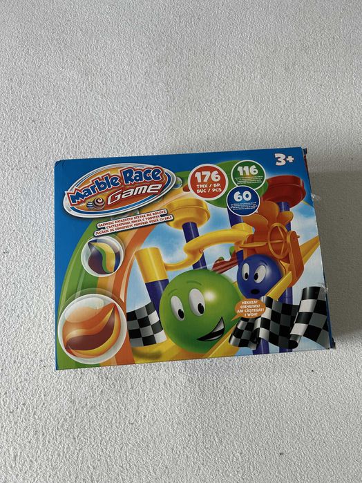 Joc de Societate, Marble Race, Pista cu Bile, 176 Piese, Multicolor