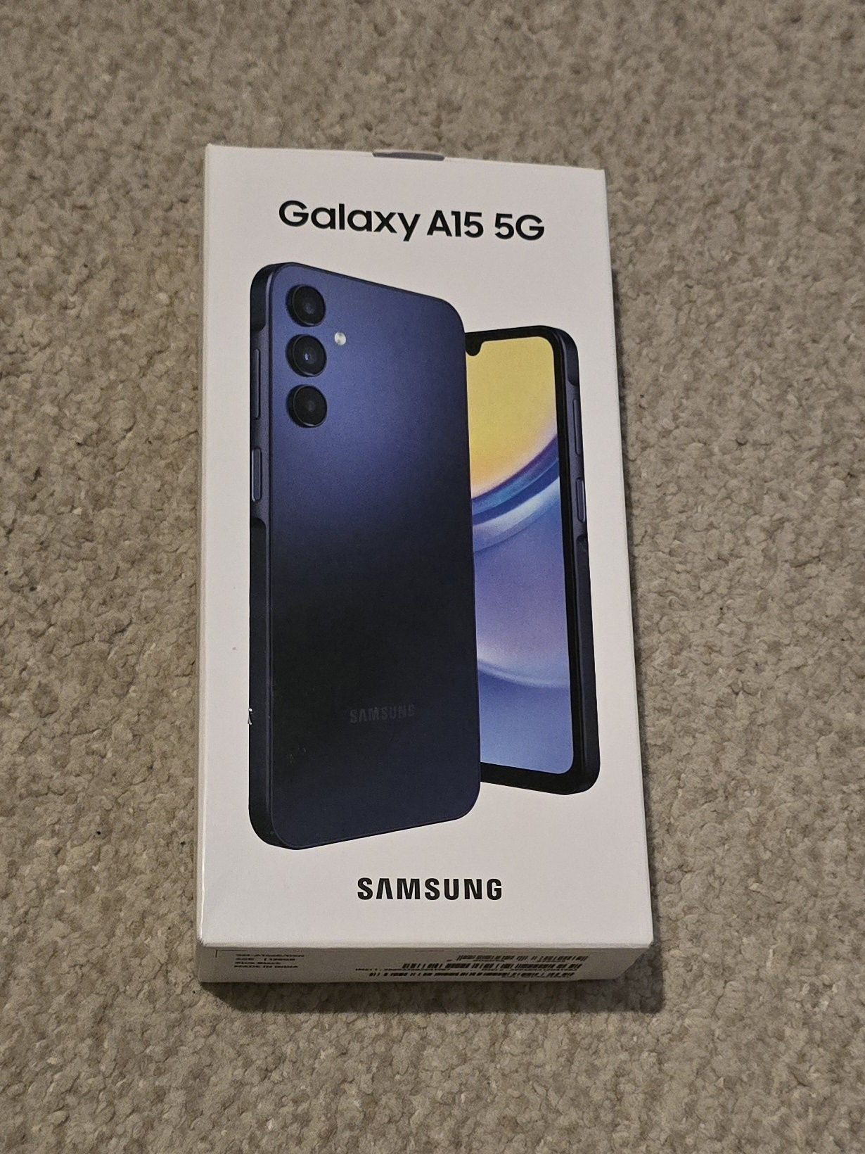 Telefon SAMSUNG Galaxy A15 5G, 128GB, 4GB RAM, Blue Black Sigilat