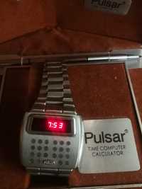 Ceas de colectie american Pulsar 1975 . Primul ceas cu calculator