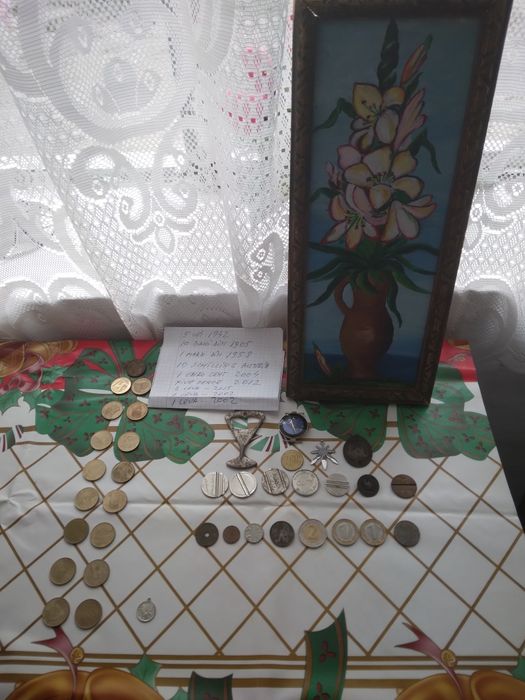 Monede vechi de colectie și tablouri de colectie