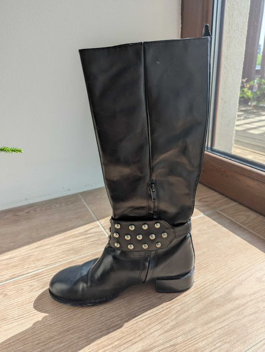 Cizme negre cu tinte Zara (marime 38)