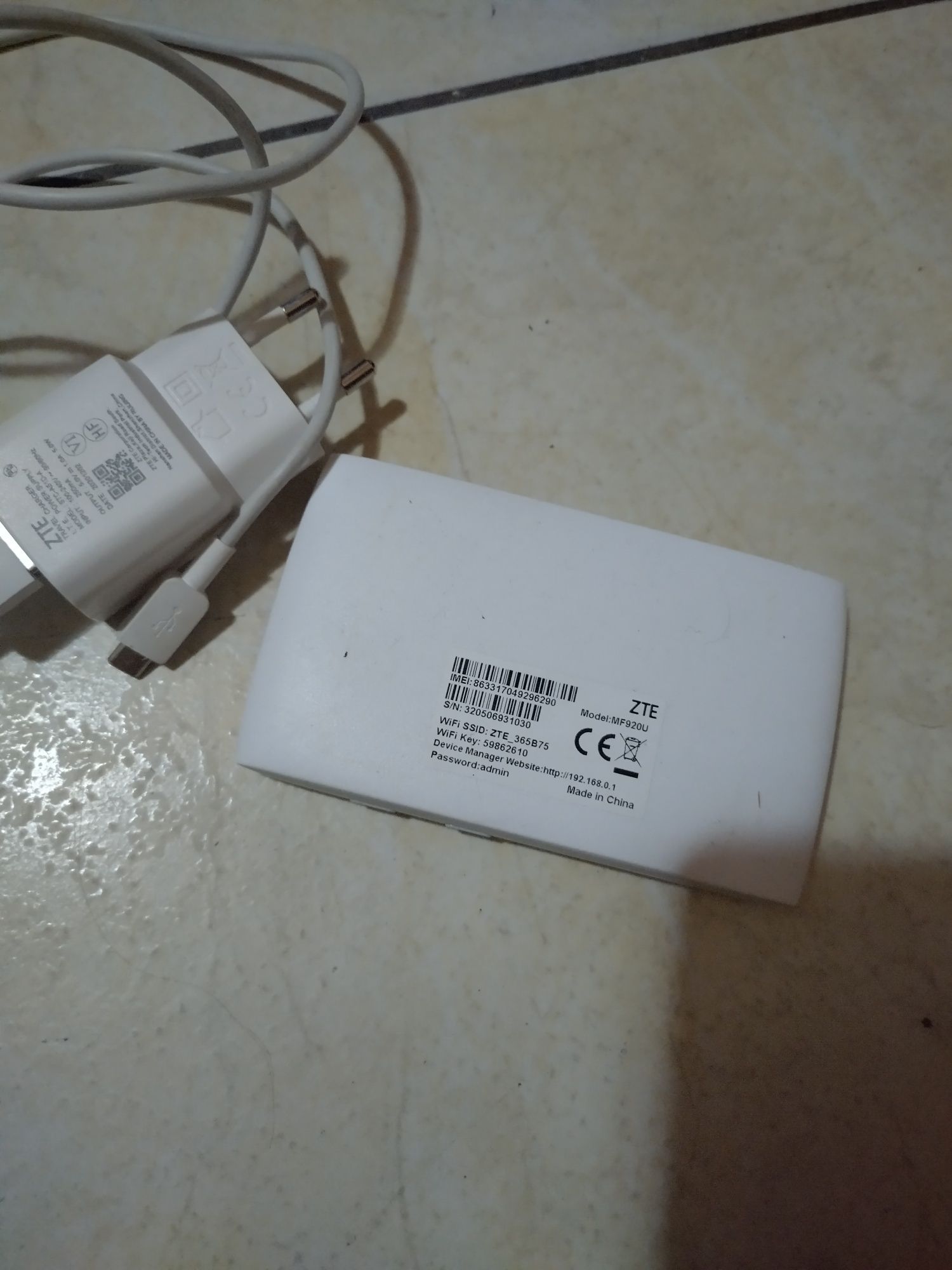 Modem 4G wifi ZTE MF920U