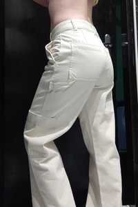 Карго панталон дънки H&M, бял,нов / черен карго панталон Sinsay, S и M