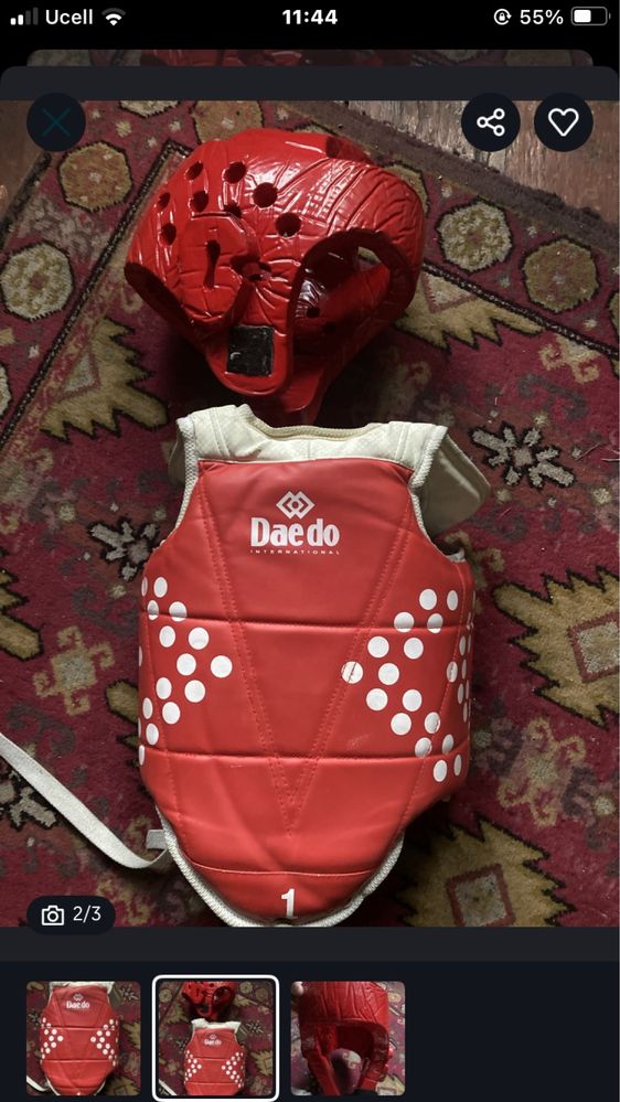 Taekwondo pratektor va shlem