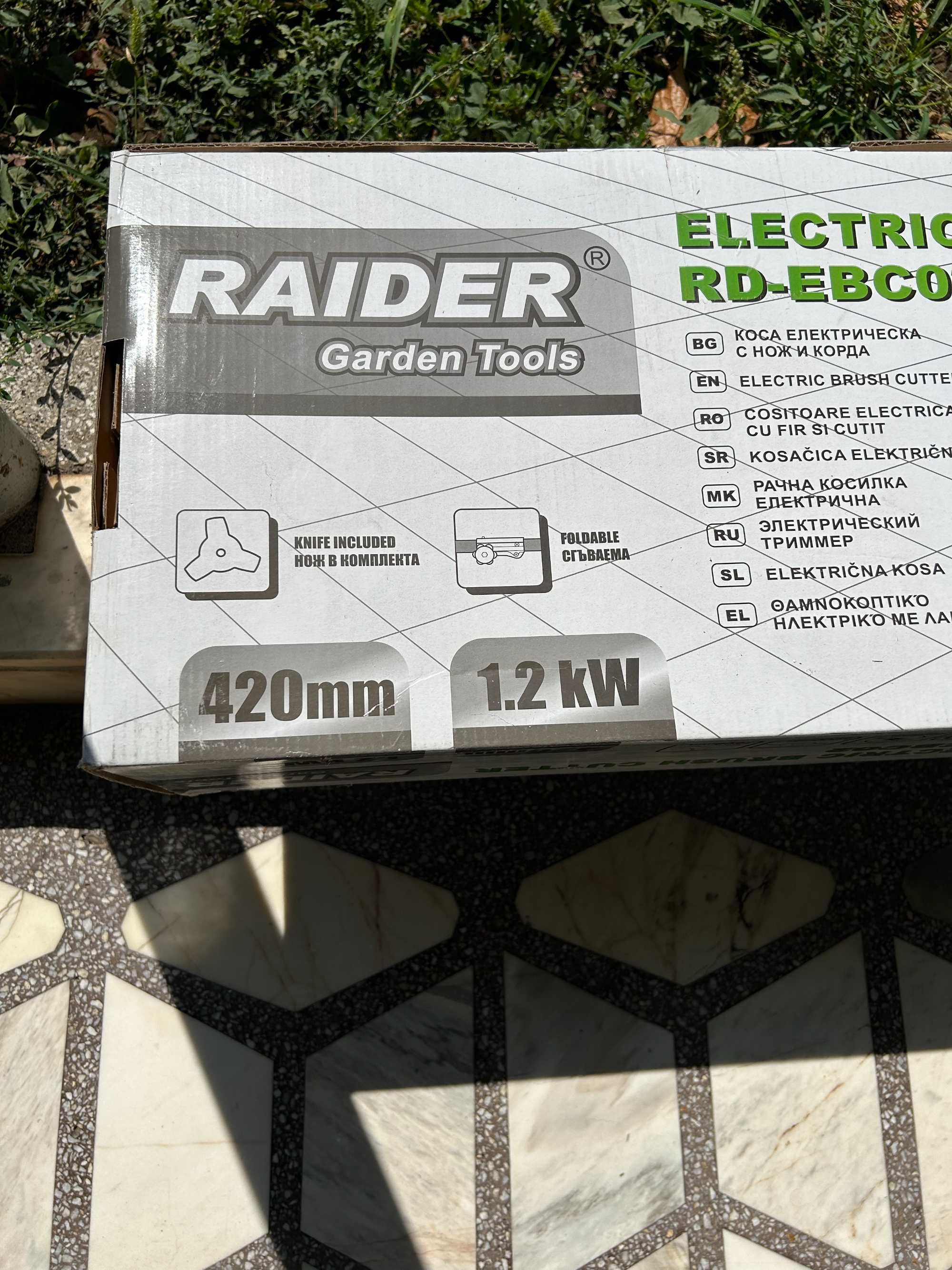 Нов градински електрически тример Raider RD-EBC02