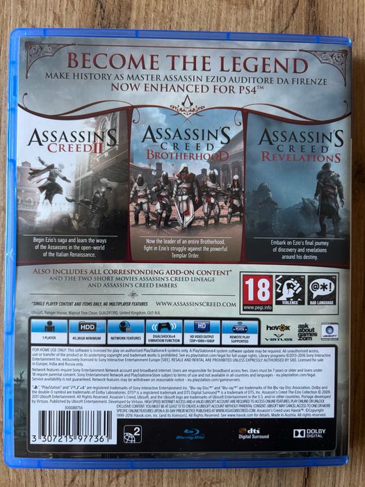 Продавам Assassin's Creed: The Ezio Collection PS4