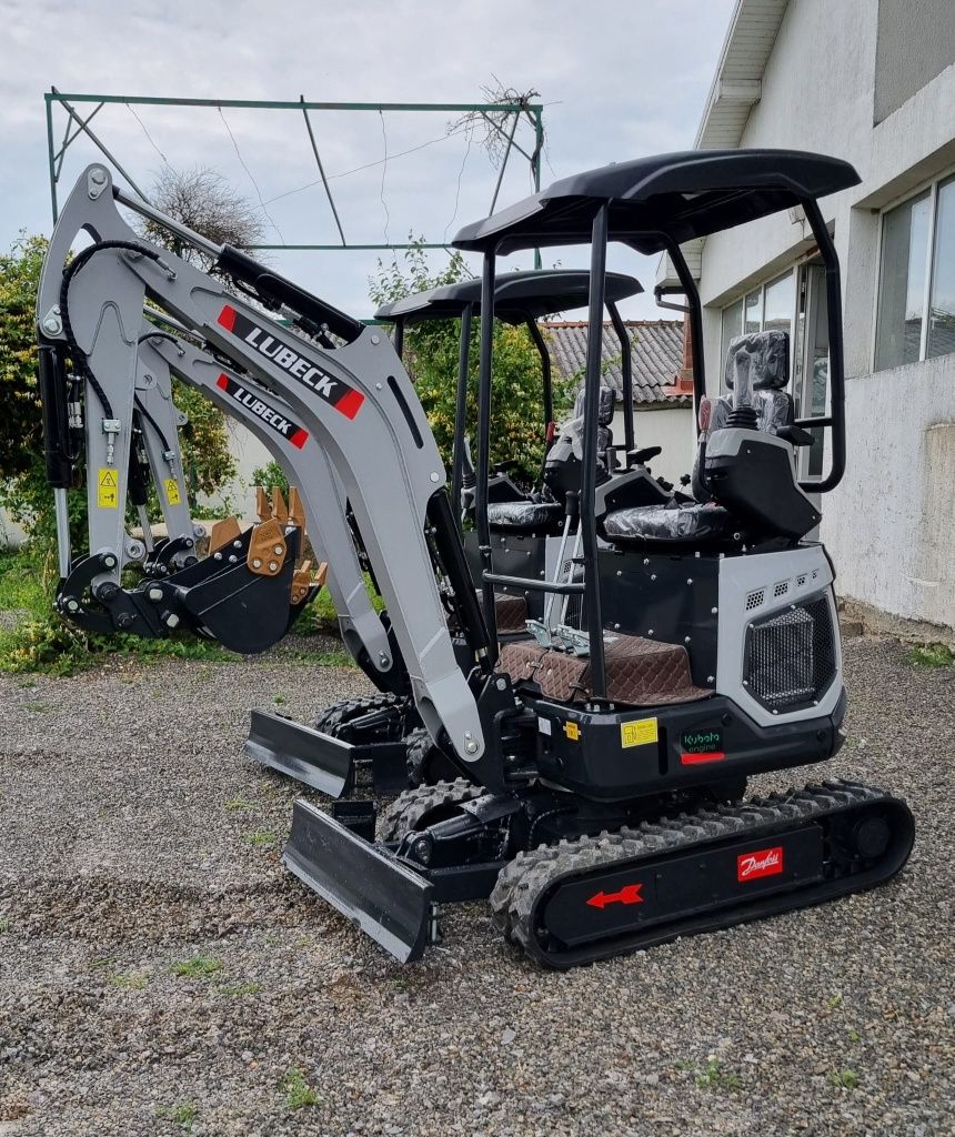 Excavator Lubeck W175pro, motor KUBOTA~ 1.7t NOU~Garantie 2 ani