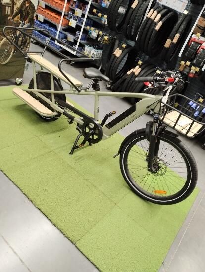 Bicicletă cargo electrică longtail - produs resigilat Decathlon
