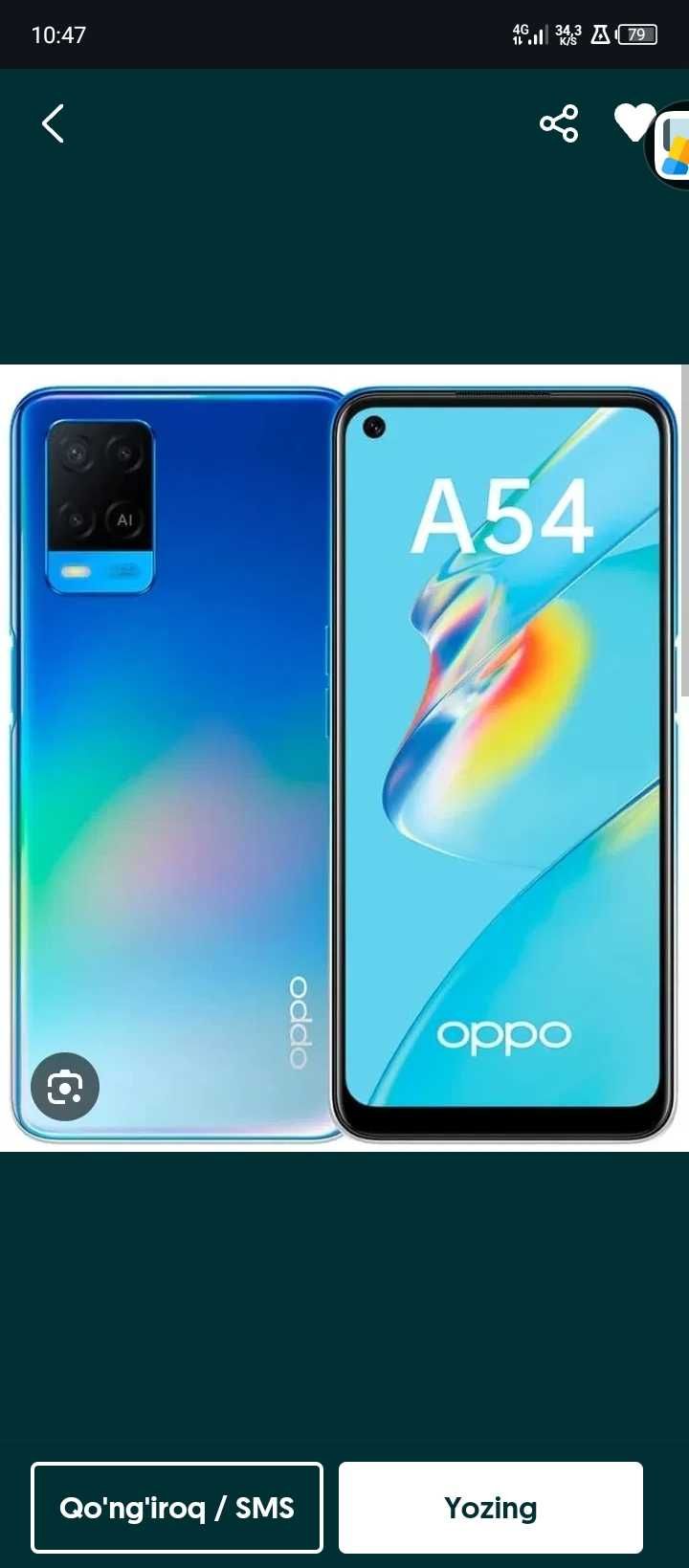 Oppo a54 64/4gb srochna sotiladi