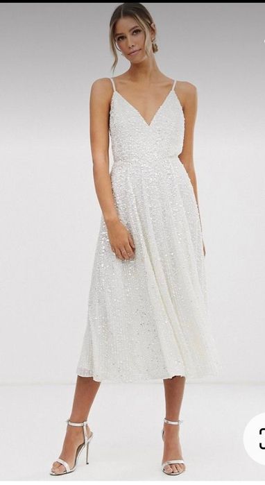 Rochie alba cununie /nunta  Asos Bride