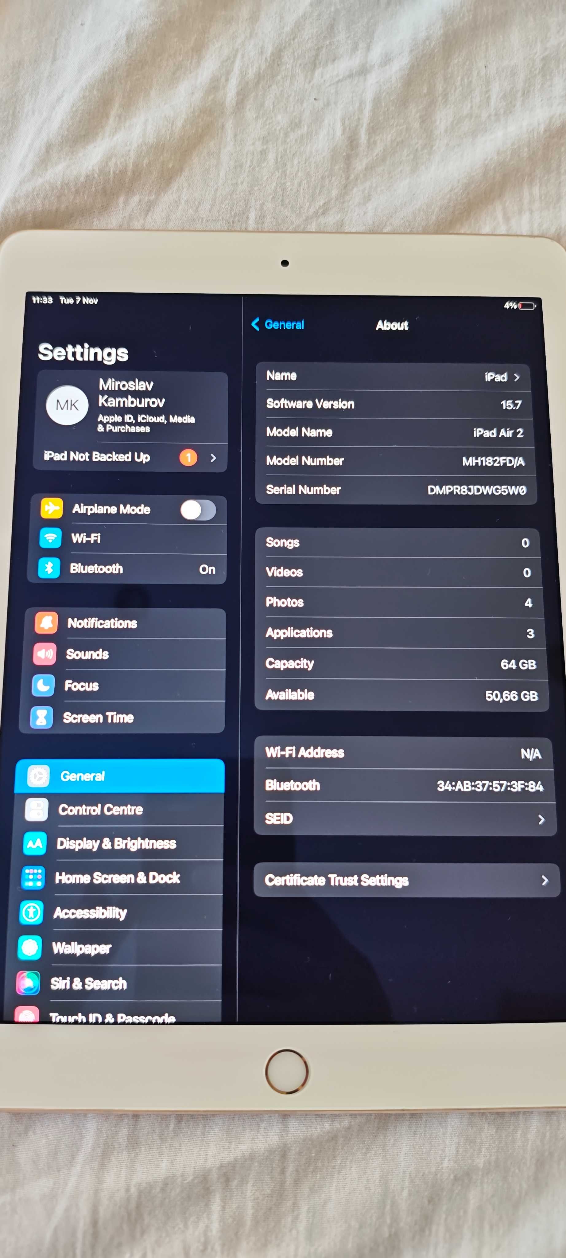 Ipad air 2 generation
