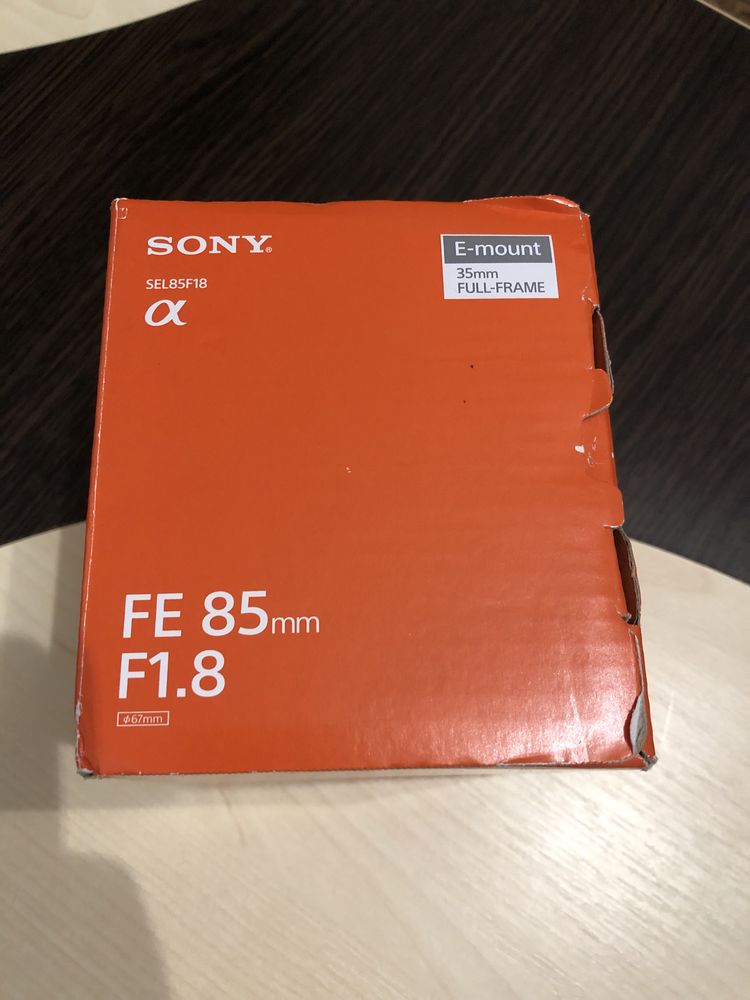 Obiectiv Sony FE 85mm Nou!