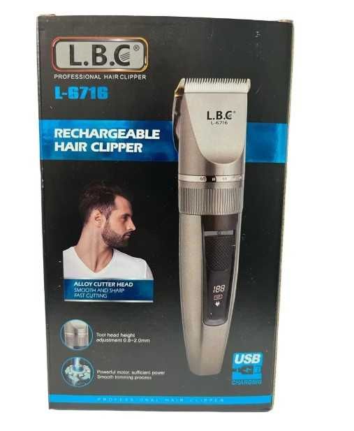 Masina de Tuns Profesionala L.B.C. cu Afisaj Electronic, Incarcare USB