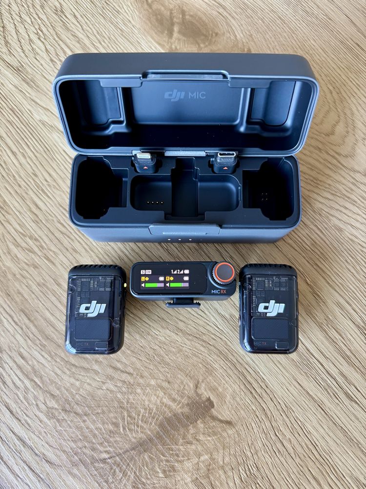 DJI Mic 2 Безжичен Микрофон Комплект (2 TX + 1 RX + Charging Case)