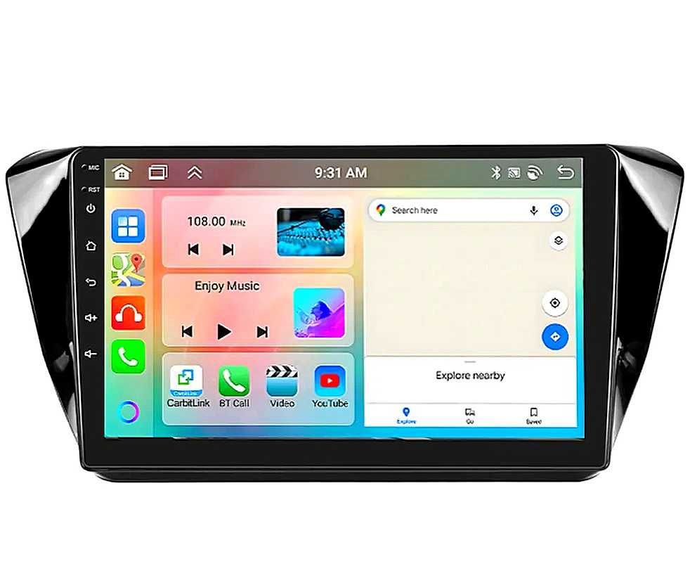 Мултимедия за Skoda Superb 3 Андроид, навигация Android Двоен дин 2DIN
