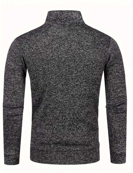 Мъжко стилно горнище с цип, налично в сиво и черно