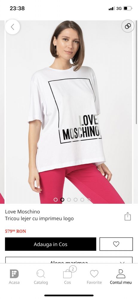 Tricou  femei love moschino XXL